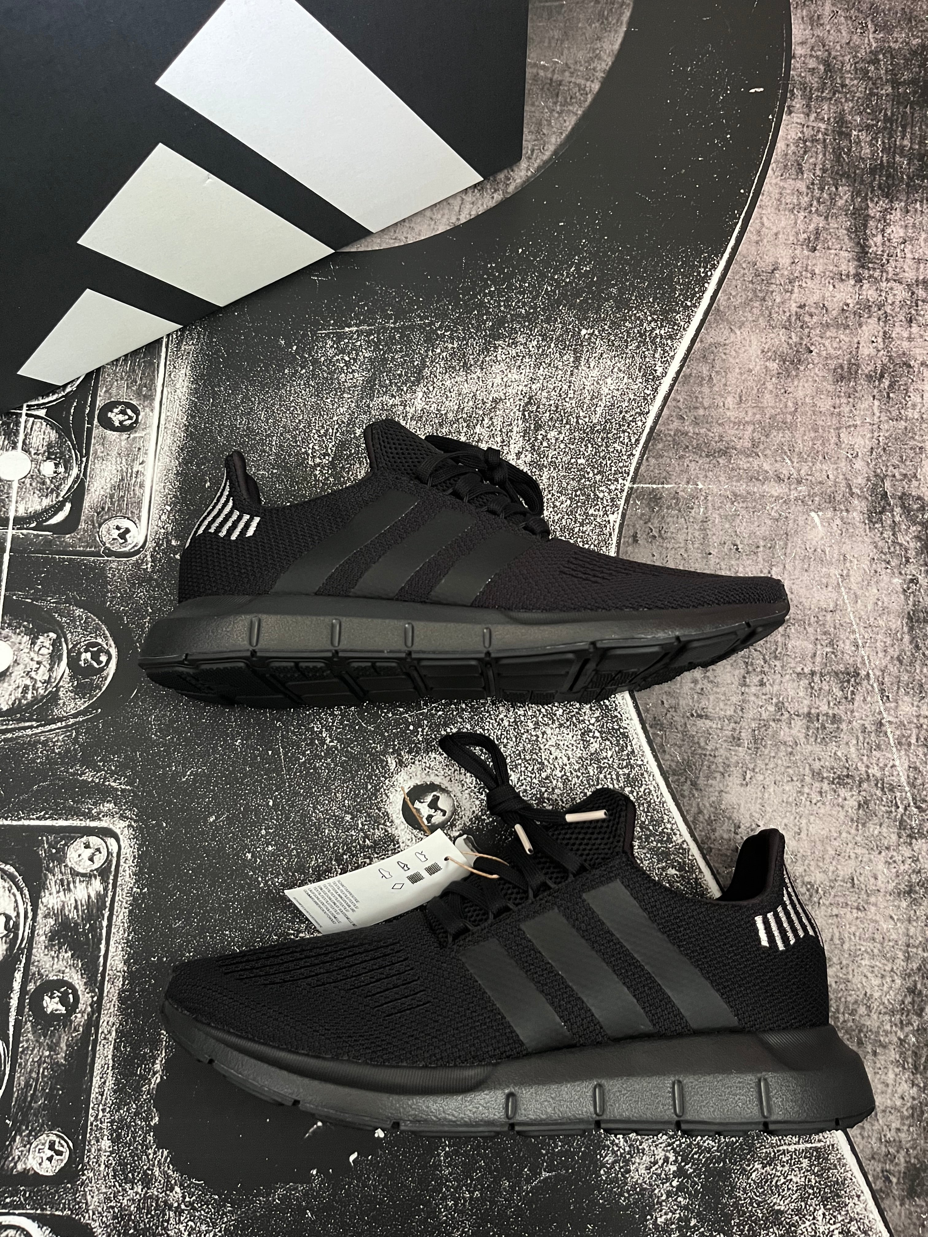 Adidas Swift Run 1.0 Black Sneakers, Women's Size 11, New in Box