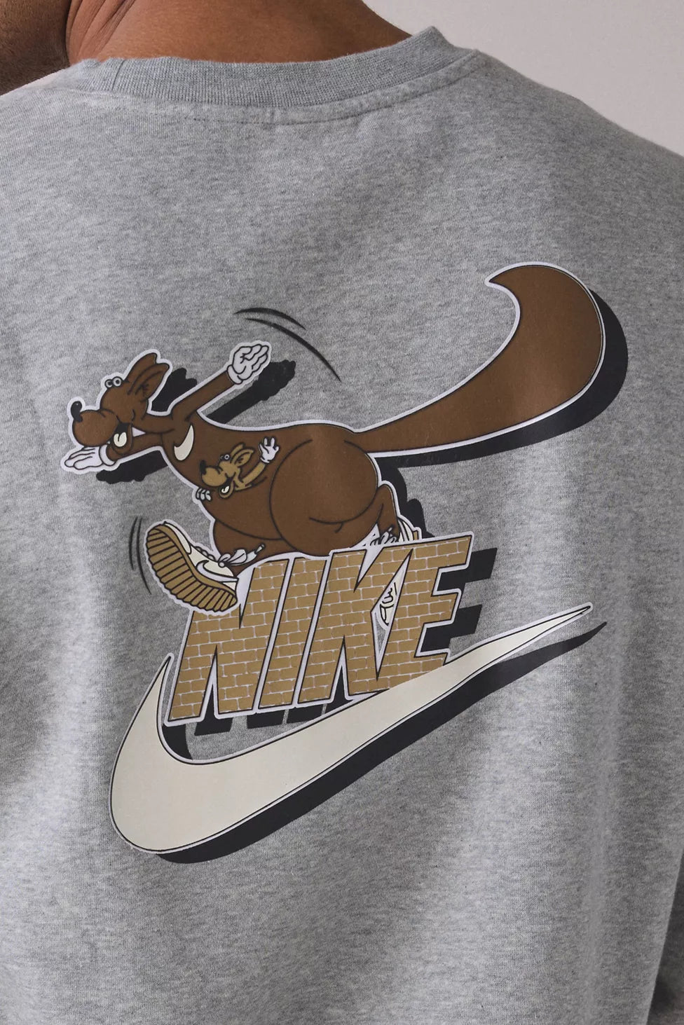 Nike Club Sportswear Fleece Crew Neck Sweatshirt — Grey | Size Small