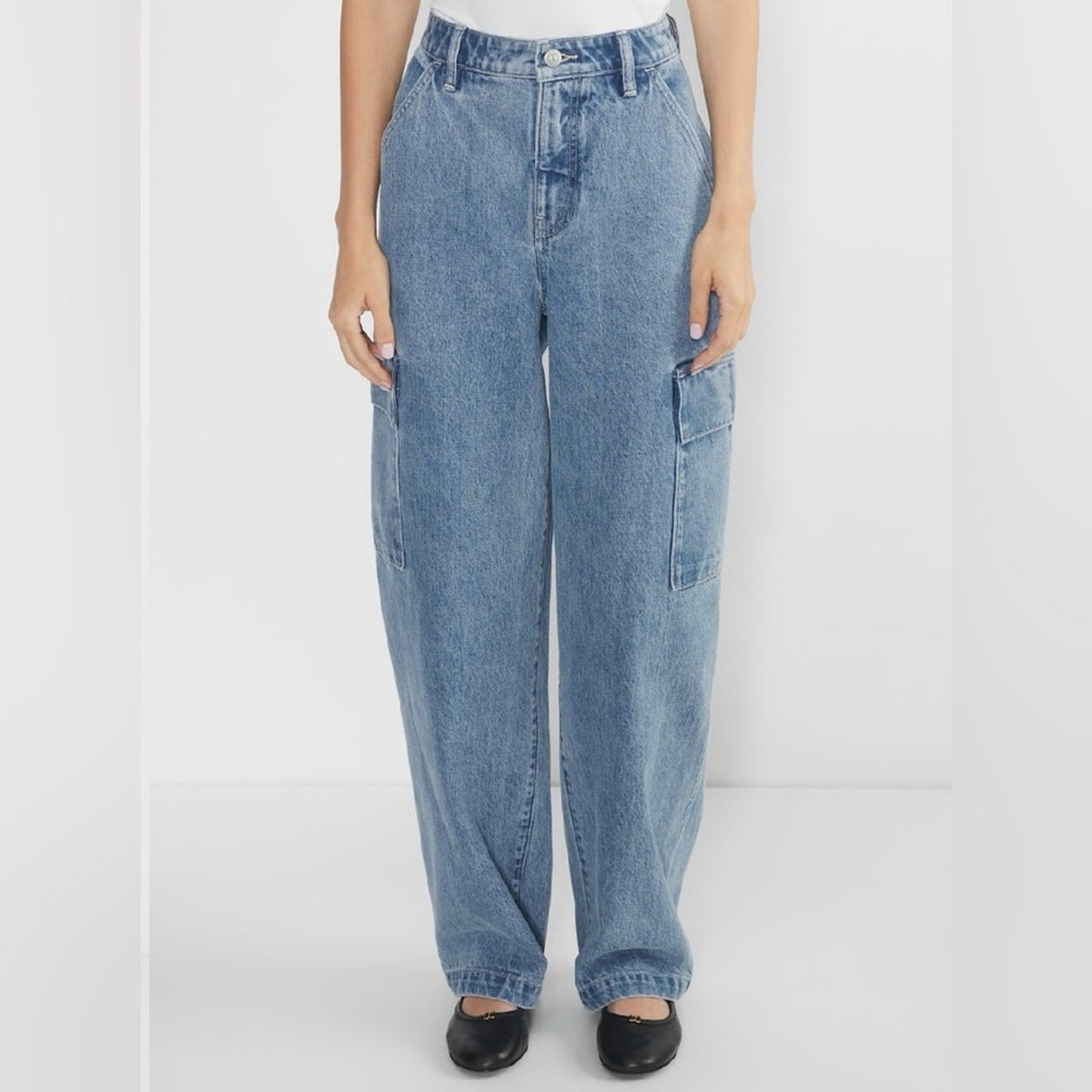Wilfred Strut Wide-Leg Cargo Jeans | Size 30 | NWT