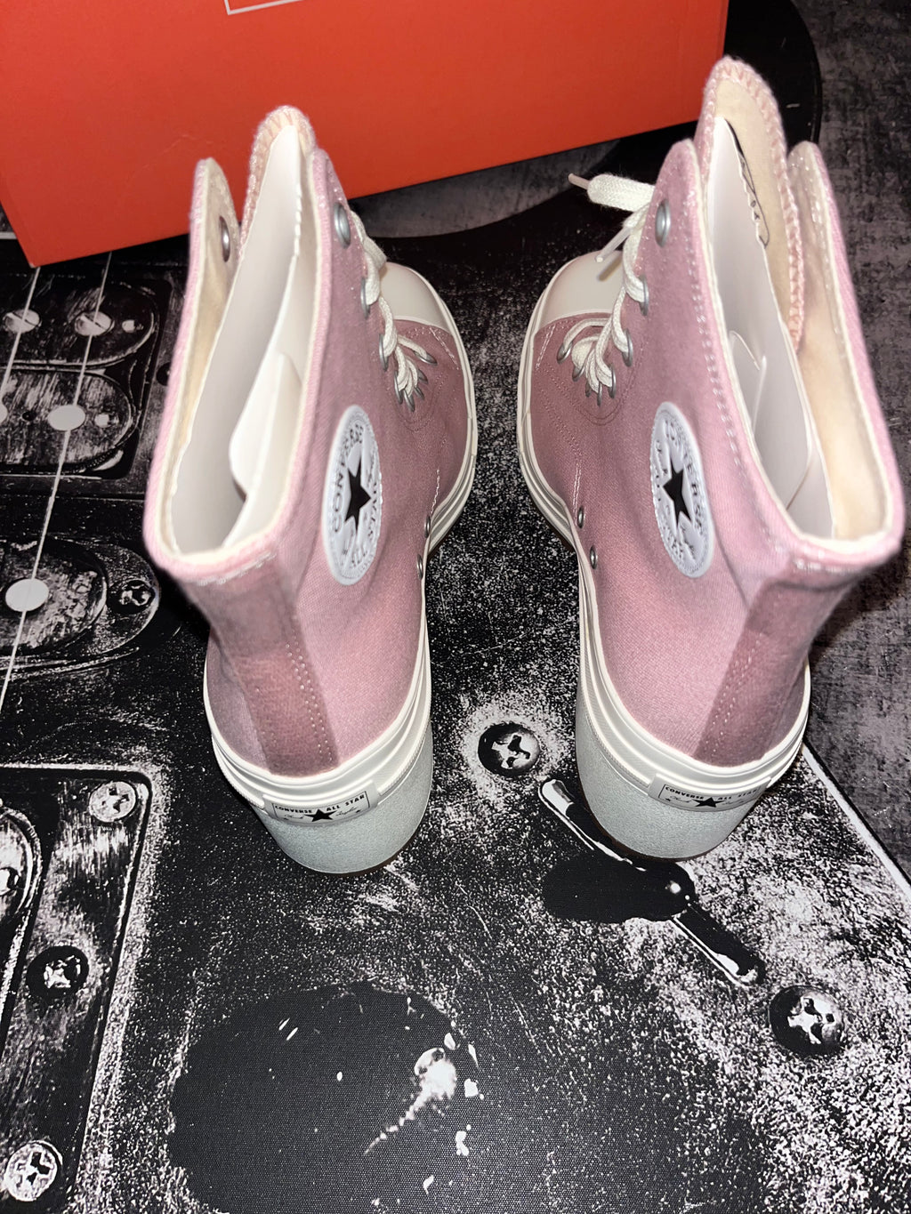 NIB Converse Chuck 70 De Luxe Heel High Top Platform Sneakers • Static Pink / Egret / Gum • Size: Women's 11.5 / Men's 9.5