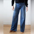 Edwin Iris Palazzo High-Rise Wide-Leg Jeans • Milton Wash • Size 32 • NWT