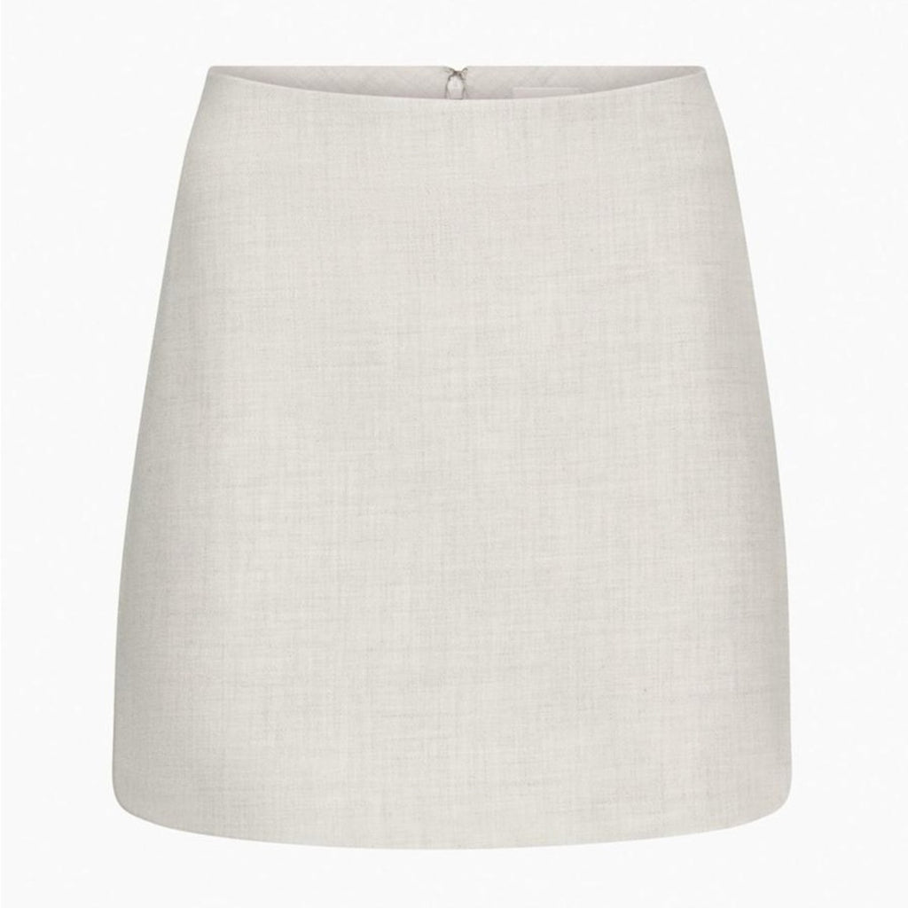 Wilfred Cream Linen-Blend A-Line Mini Skirt | Size 12 | NWT