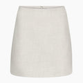 Wilfred Cream Linen-Blend A-Line Mini Skirt | Size 12 | NWT
