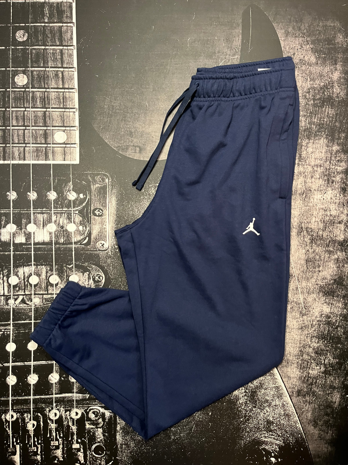 NWT Jordan Sport Crossover Dri-FIT Fleece Pants • Midnight Navy / White • Size: Large