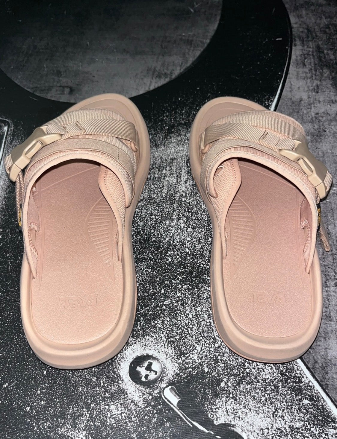NIB Teva Hurricane Verge Sport Slide Sandals • Maple Sugar Light Pink • Size: Women's 11