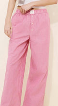 NWT LyreBird Wren Boxer Pants • Pink / Rose Stripe • Size XL