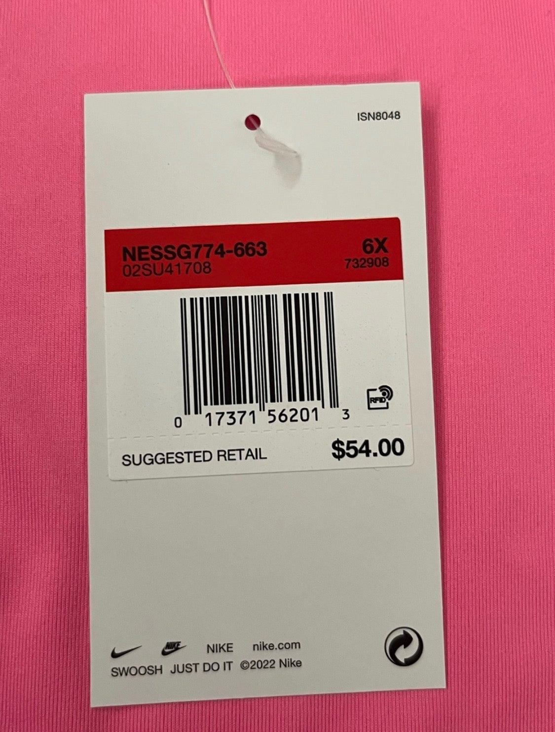 NWT Nike Girls Pink 3-Piece Swim Set Size 6X