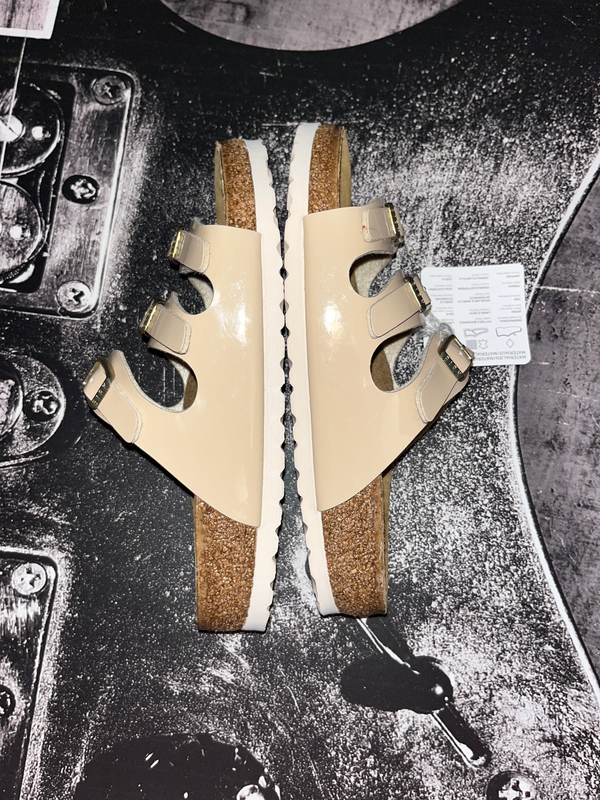 NEW Birkenstock Florida Graceful Slide Sandals • Sand • Size: EU 37 / Women's US 6–6.5