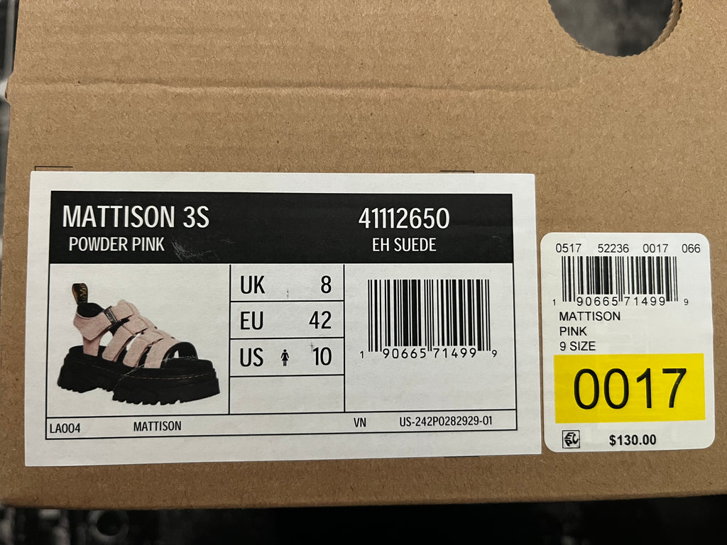 Dr. Martens Mattison Platform Sandal — Powder Pink | Women's Size 10