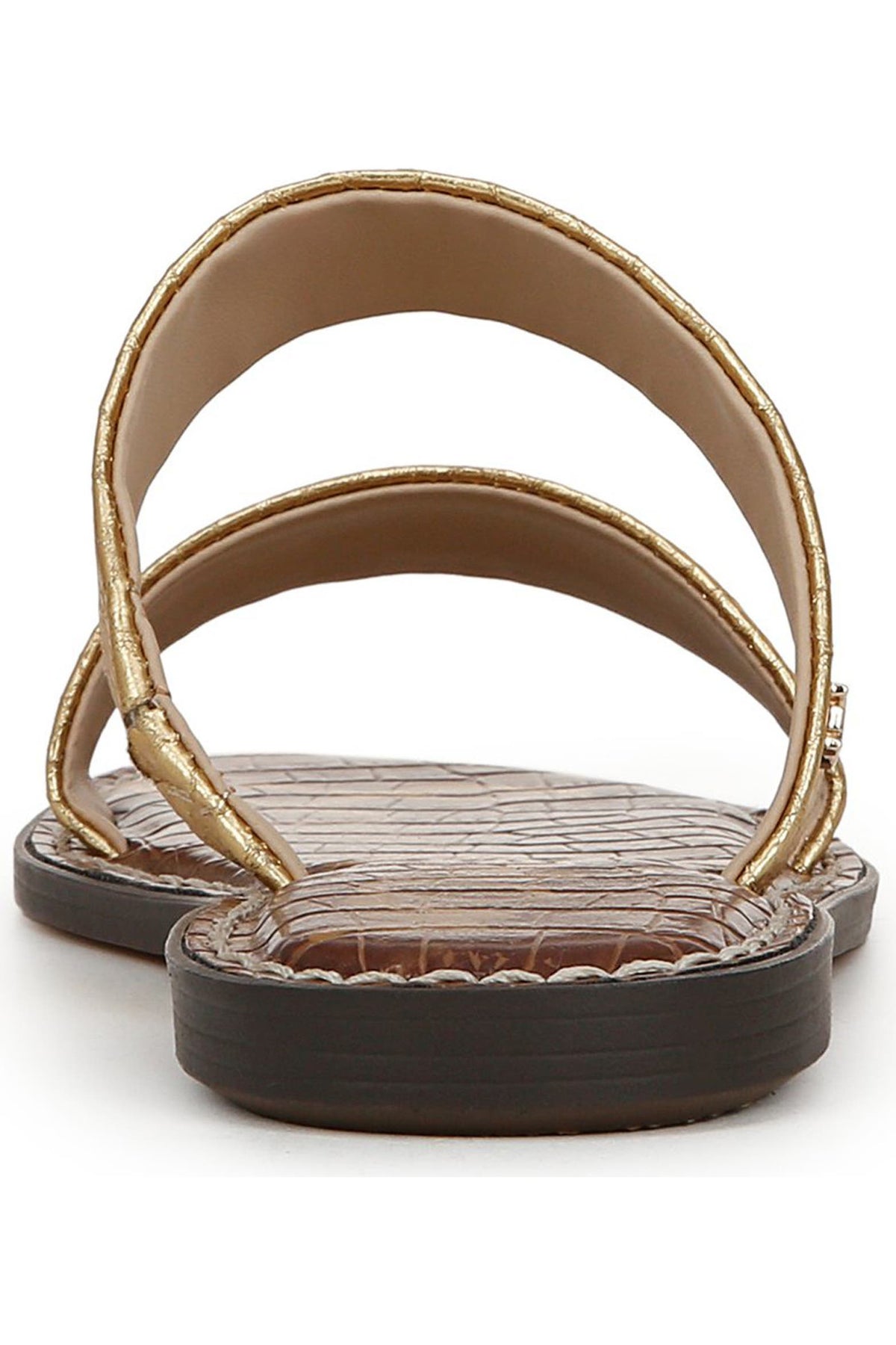 New Sam Edelman Gala Leather Slide Sandals • Gold • Size: Women's 8