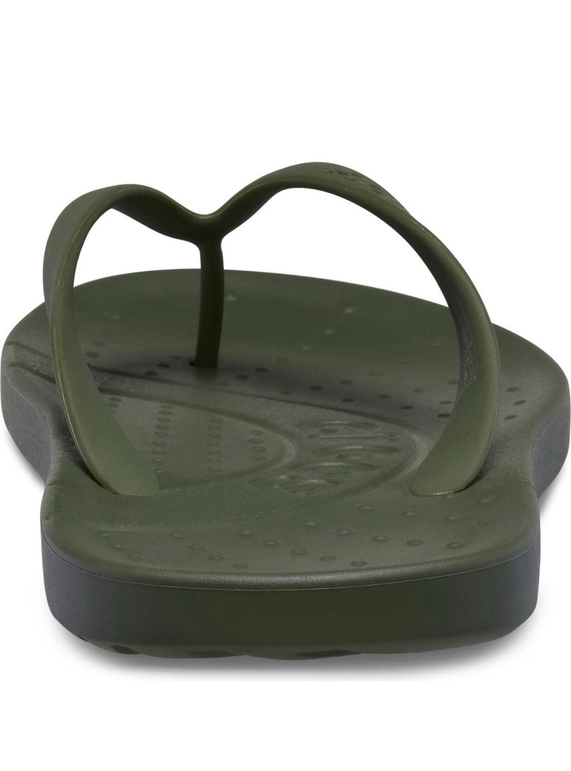 NWT Crocs Flip Flop Sandals • Army Green • Size: Women's 7 / Men's 5