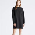 Calvin Klein Archive Logo Fleece Sweatshirt Dress • Black • Size Medium • NWT