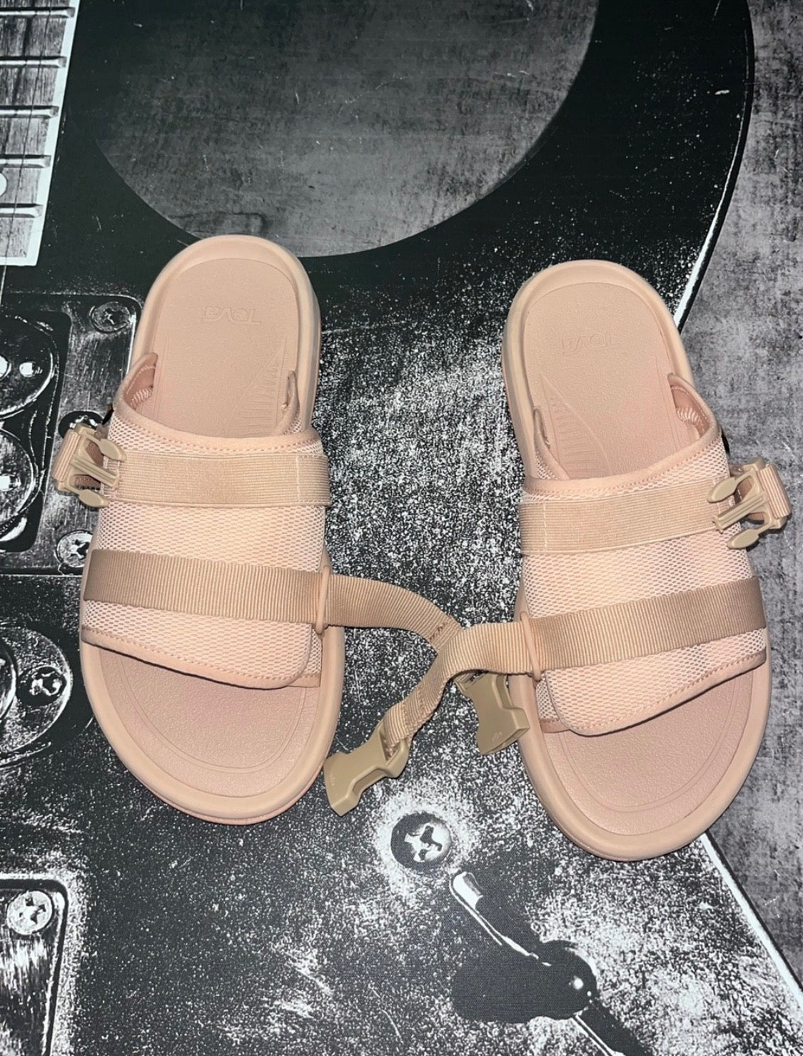 NIB Teva Hurricane Verge Sport Slide Sandals • Maple Sugar Light Pink • Size: Women's 11