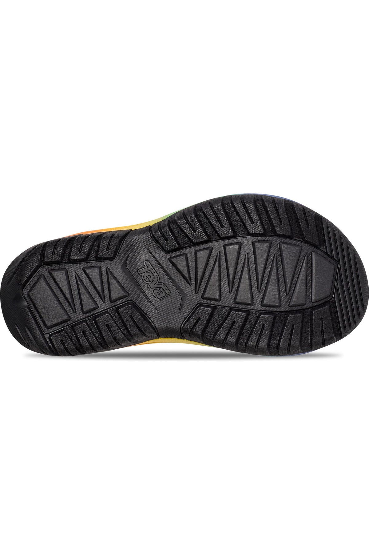 NIB Teva Hurricane XLT2 Ampsole Brite Platform Sandals • Black / Rainbow • Size: Men's 14 / Women's 16