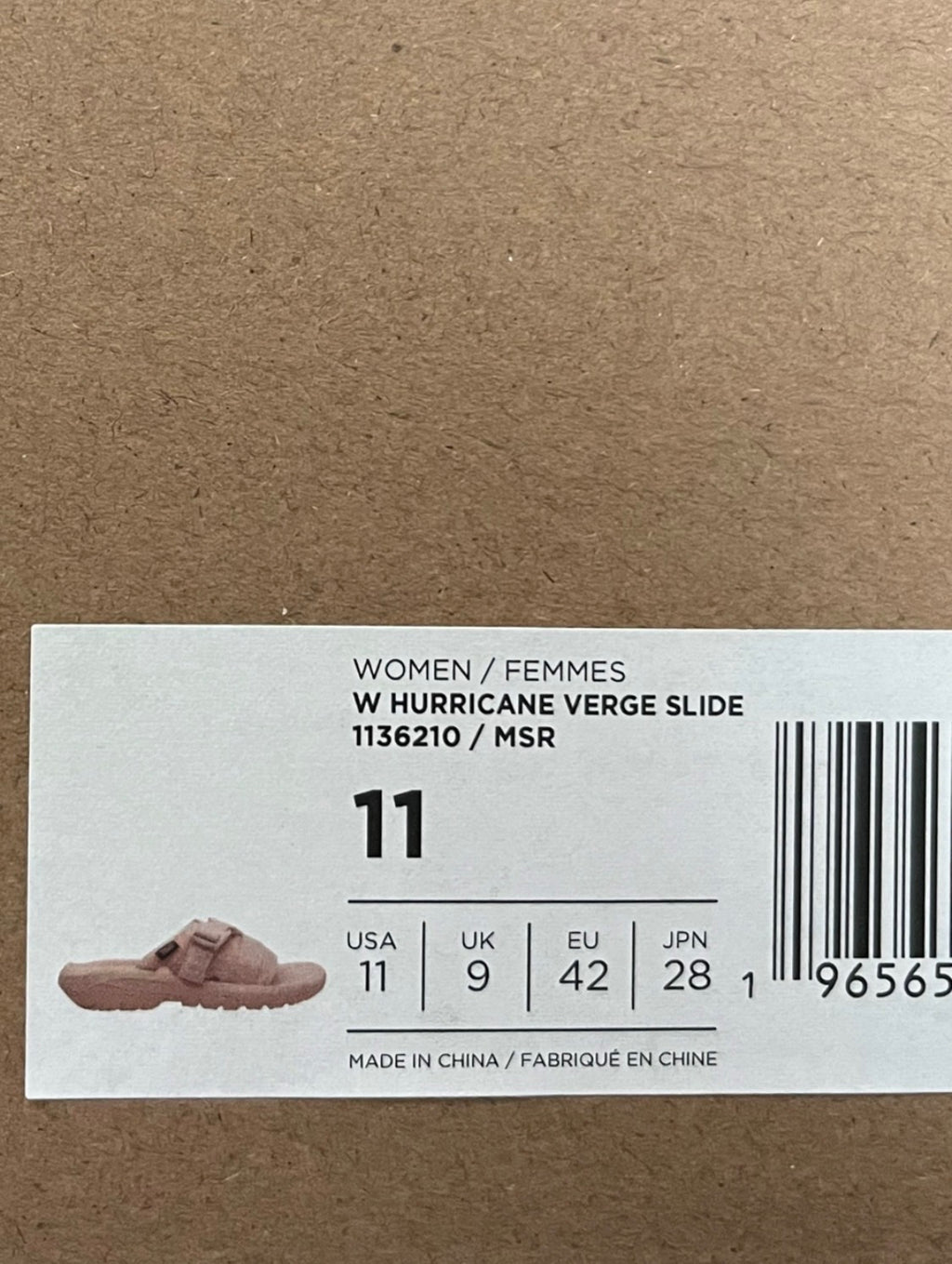 NIB Teva Hurricane Verge Sport Slide Sandals • Maple Sugar Light Pink • Size: Women's 11