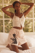NWT LyreBird Wren Boxer Shorts • Pink Stripe Print • Size: XS