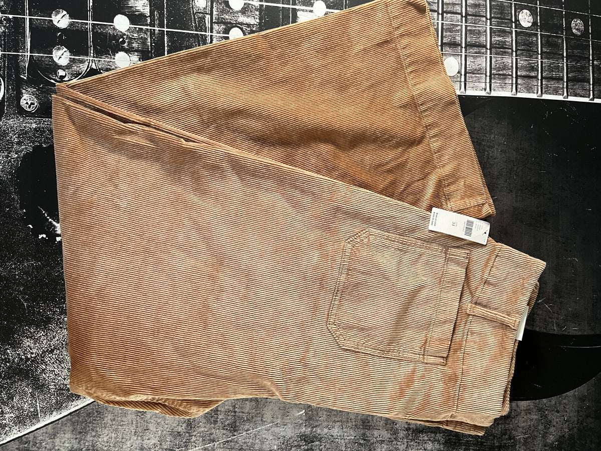 NWT Maeve Colette Corduroy High-Rise Wide-Leg Pants • Camel • Size 34