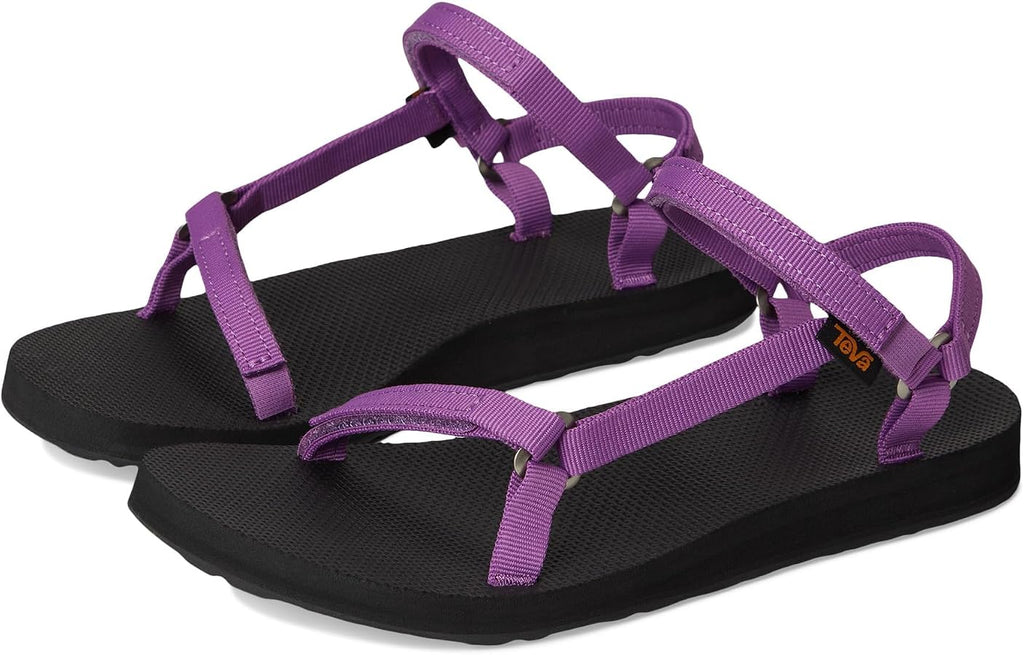 New Teva Original Universal Slim Strappy Sandals • Purple / Black • Size: Women's 9
