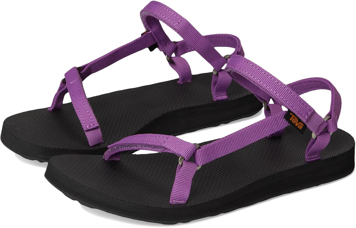 New Teva Original Universal Slim Strappy Sandals • Purple / Black • Size: Women's 9