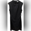 Bar III Black Sleeveless Ruched Mini Dress | Mock Neck | Size Small | NWT