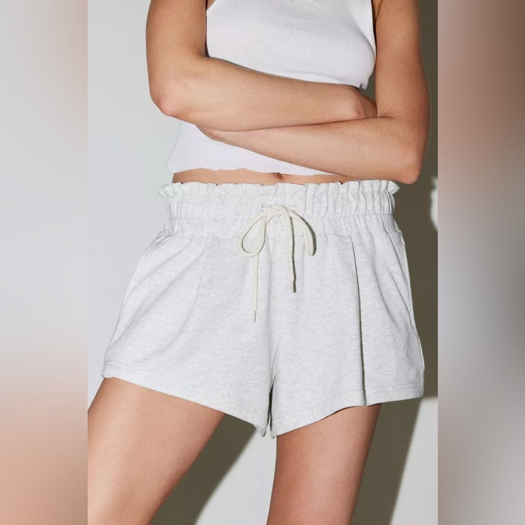 Out From Under Neo Sweatshorts • Light Grey • Size Large • NWT