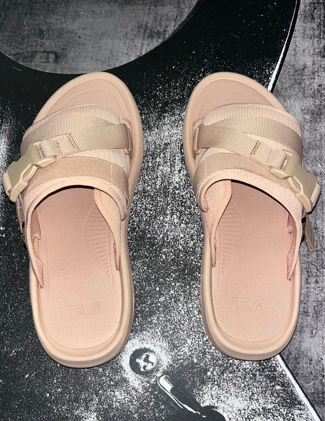 NIB Teva Hurricane Verge Sport Slide Sandals • Maple Sugar Light Pink • Size: Women's 11