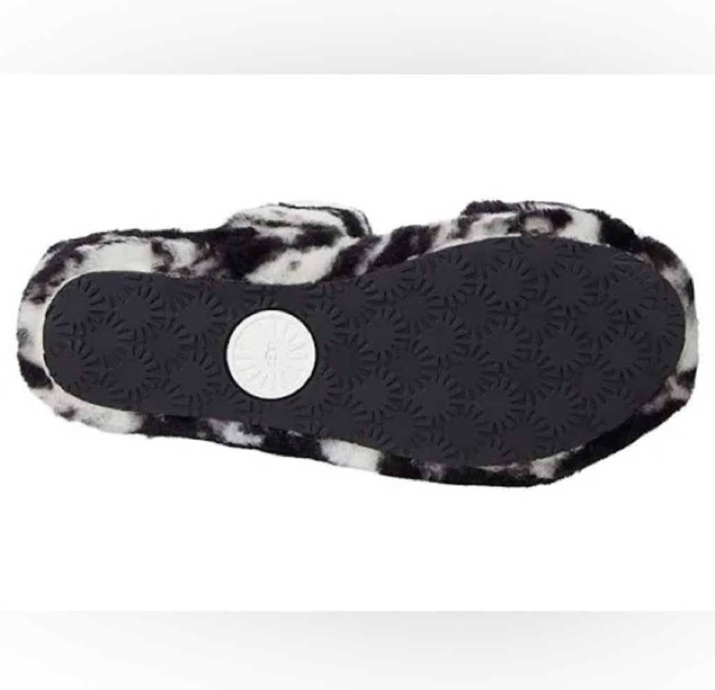 UGG Oh Yeah Slide Sandal | Black & White Marble | Women's Size 7 | NIB