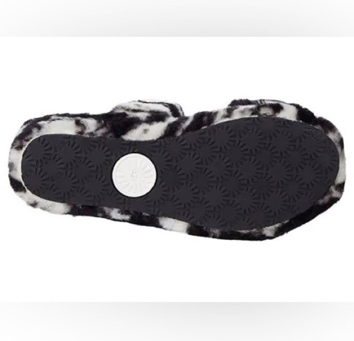UGG Oh Yeah Slide Sandal | Black & White Marble | Women's Size 7 | NIB
