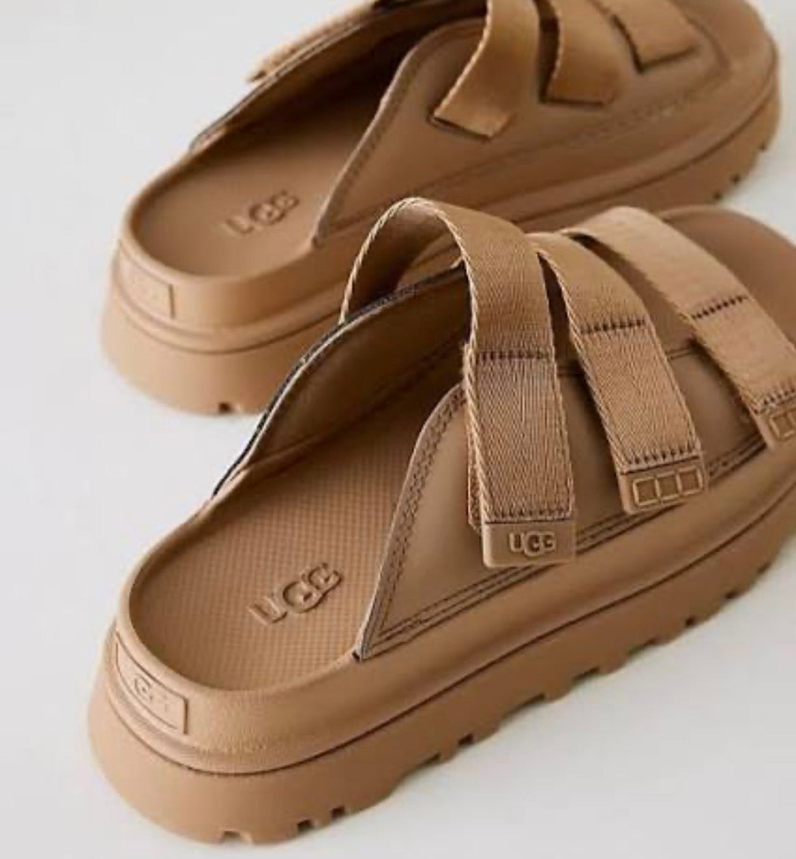 UGG Goldenglow Platform Sandals • Dark Sand • Women’s 12 • New