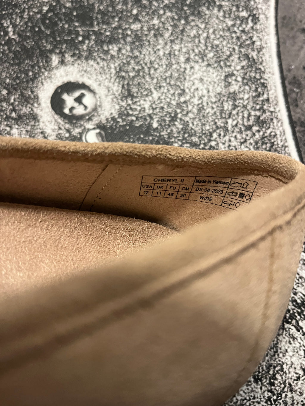 NEW Vionic Cheryl II Lug Penny Loafers • Sand Suede • Size: US 12 Wide
