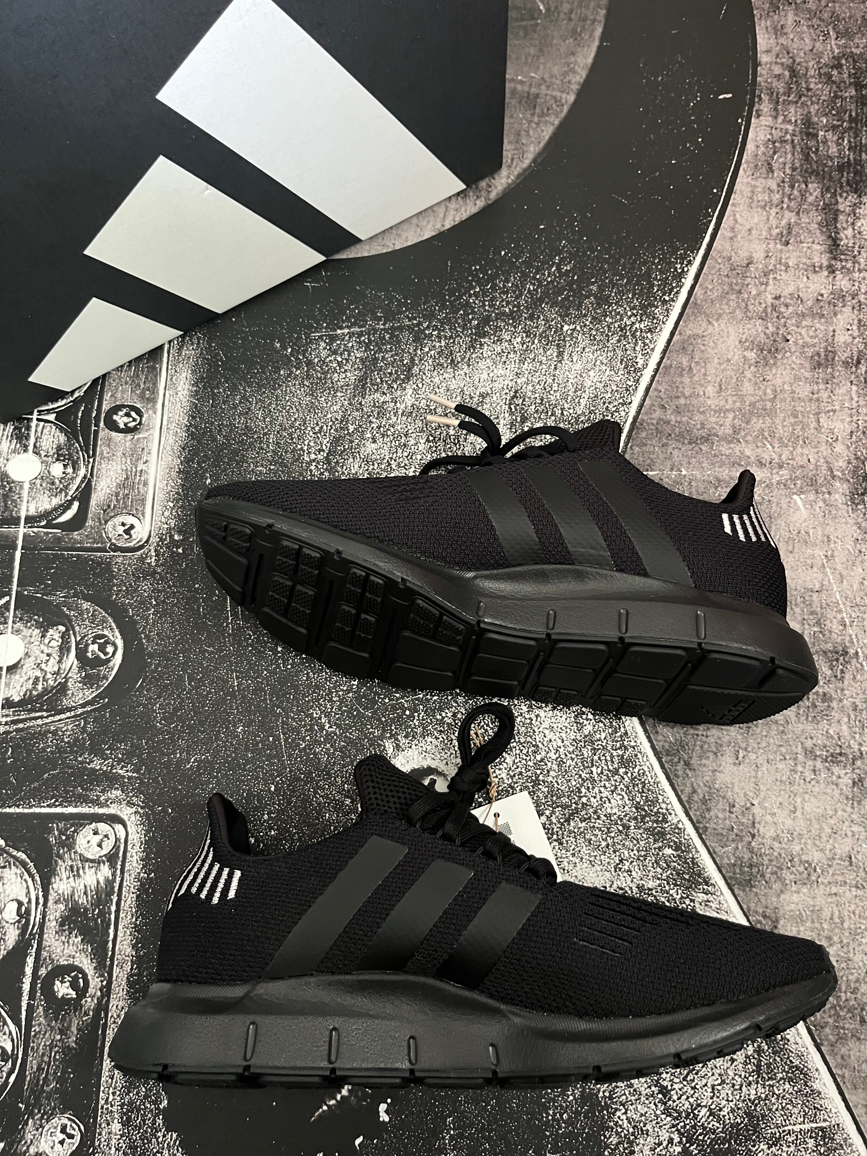 Adidas Swift Run 1.0 Black Sneakers, Women's Size 11, New in Box