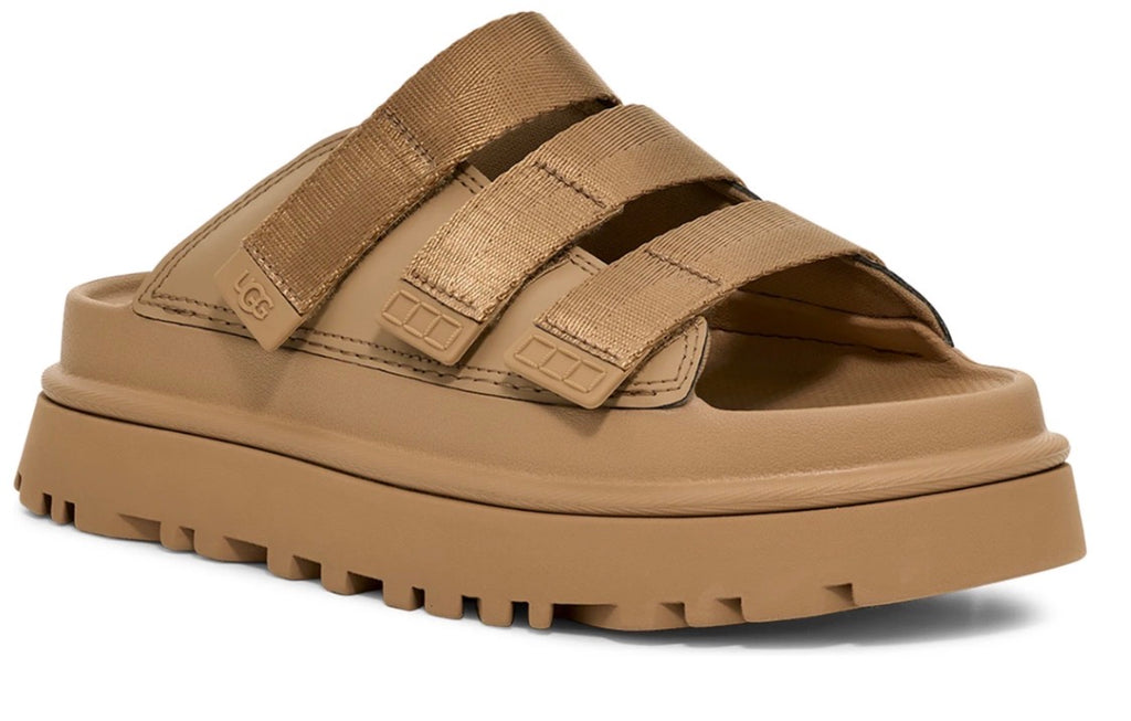 UGG Goldenglow Platform Sandals • Dark Sand • Women’s 12 • New