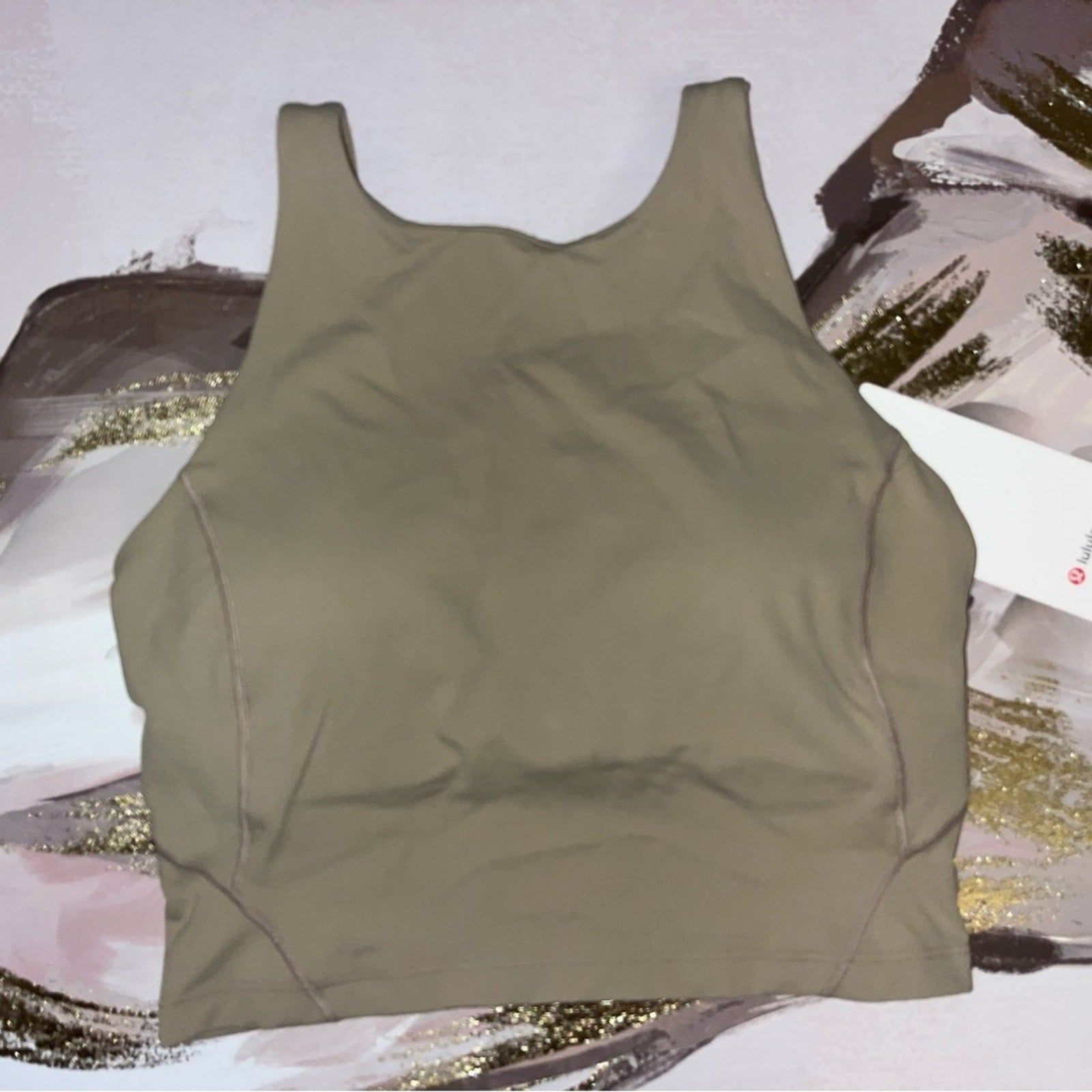 Lululemon Align High-Neck Tank Top • Sheer Oak • Size 6 • NWT