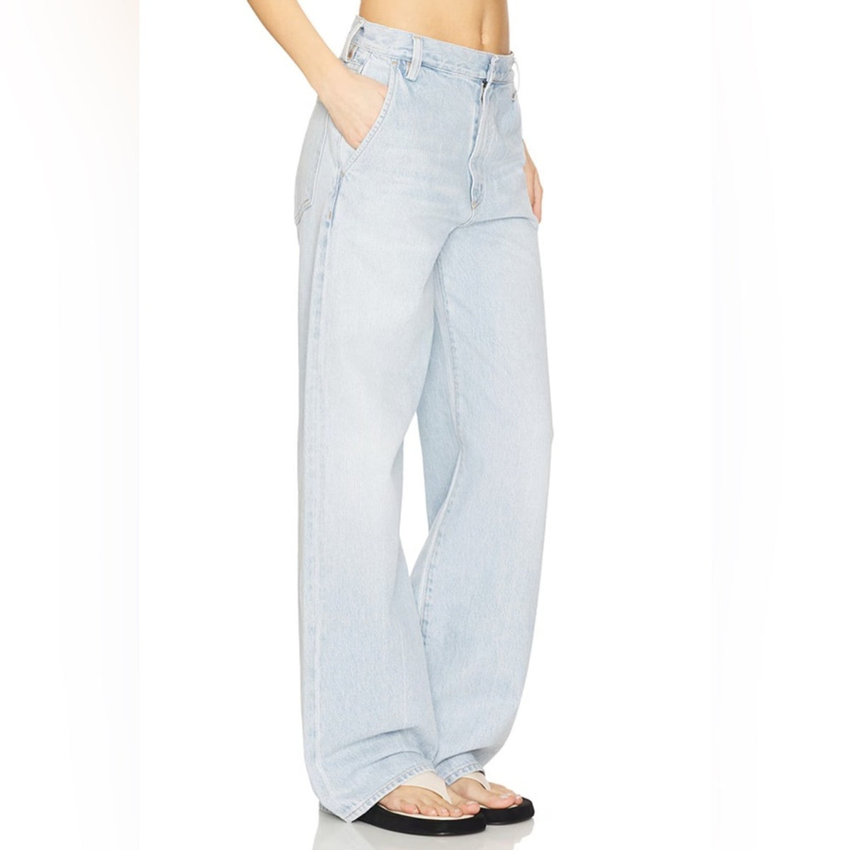 AGOLDE Shona Trouser Jeans • Border Light Blue Wash • Size 29 • NWT