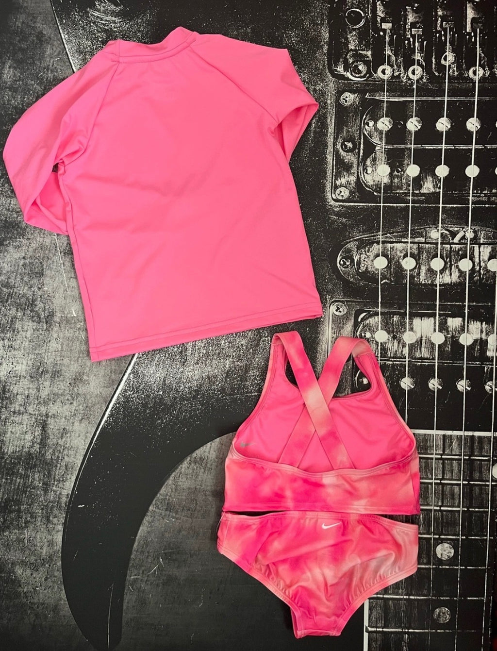 NWT Nike Girls Pink 3-Piece Swim Set Size 6X