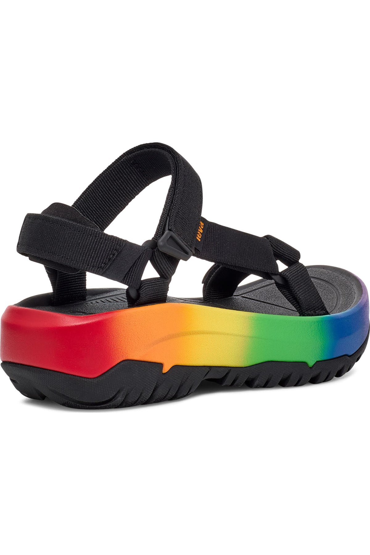 NIB Teva Hurricane XLT2 Ampsole Brite Platform Sandals • Black / Rainbow • Size: Men's 14 / Women's 16