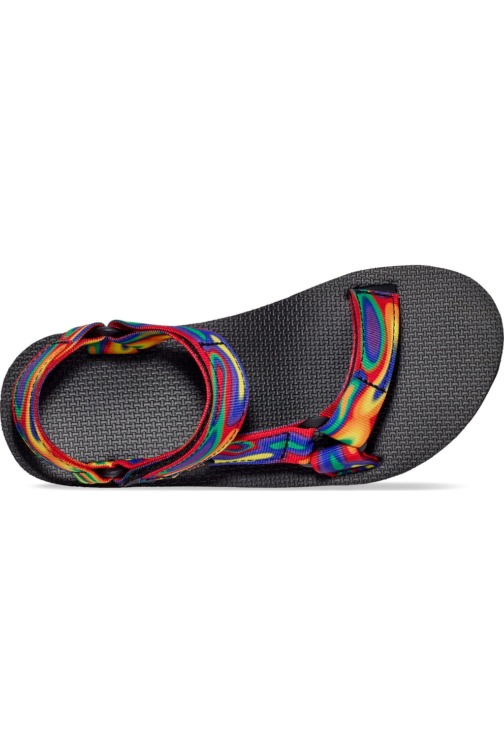 NIB Teva Original Universal Rainbow Strap Sandals • Galactic Multi Black / Rainbow • Size: Men's 14 / Women's 16
