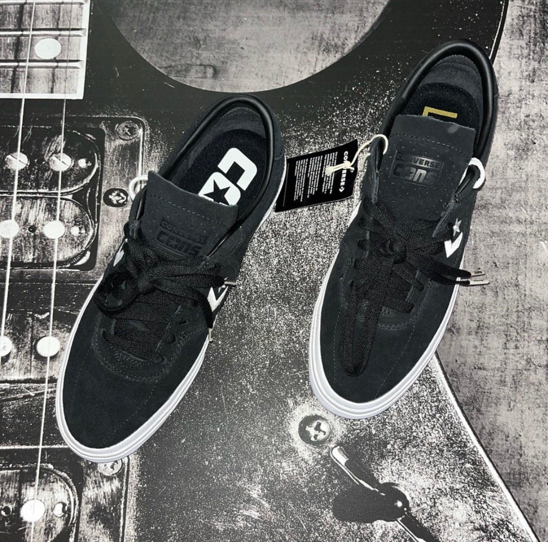 NWT Converse Louie Lopez Pro Low Suede Skate Sneakers • Black / White • Size: Men's 11 / Women's 12.5