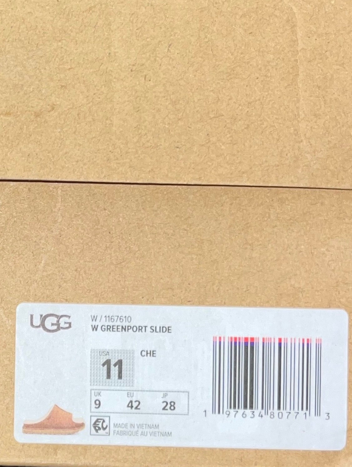 UGG Greenport Slide Sandal | Chestnut | Women's Size 11 | NIB