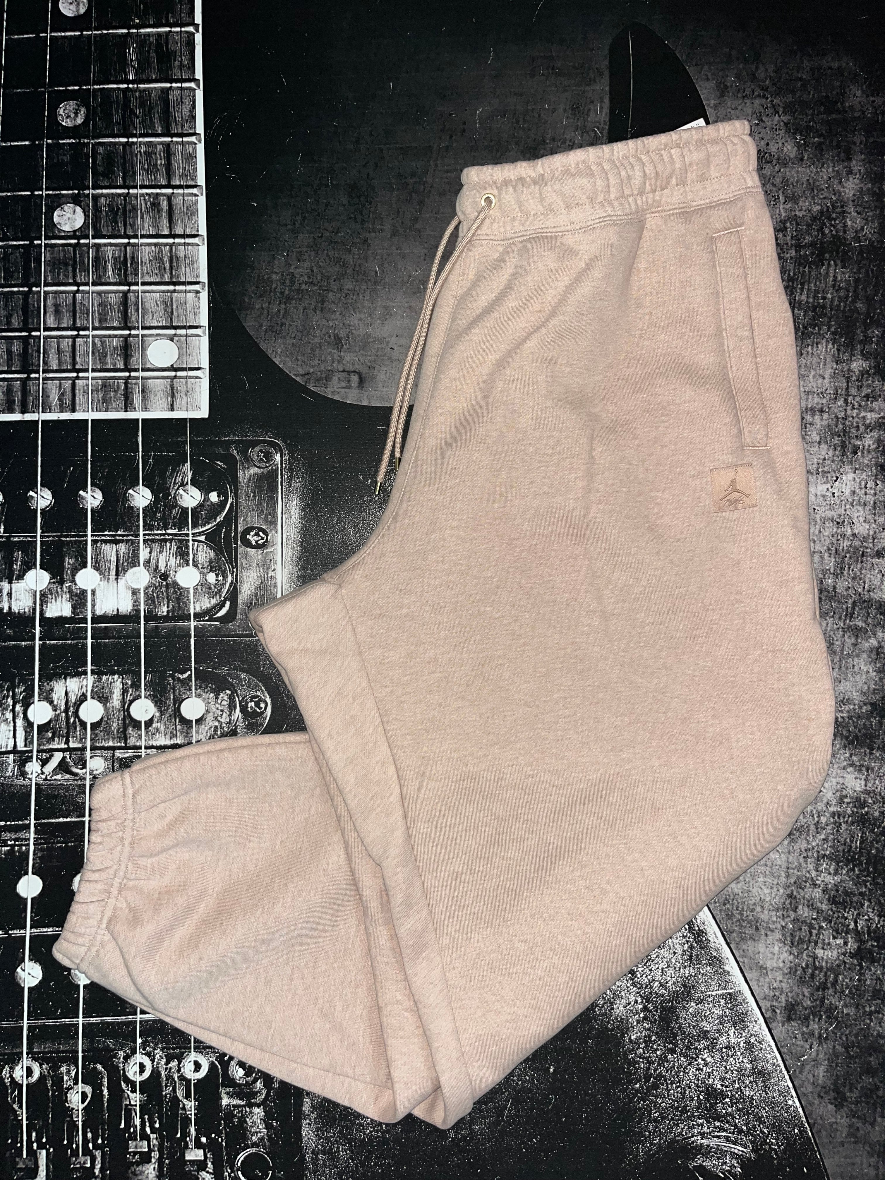 Jordan Flight Sweatpants — Heather Legend Cream Tan | Size 1X