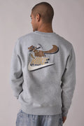 Nike Club Sportswear Fleece Crew Neck Sweatshirt — Grey | Size Small