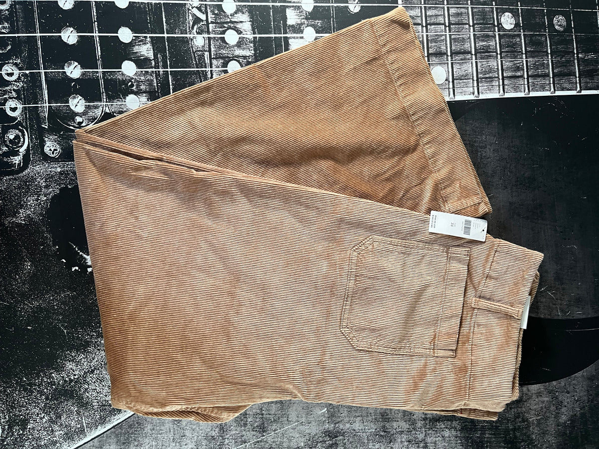 NWT Maeve Colette Corduroy High-Rise Wide-Leg Pants • Camel • Size 34