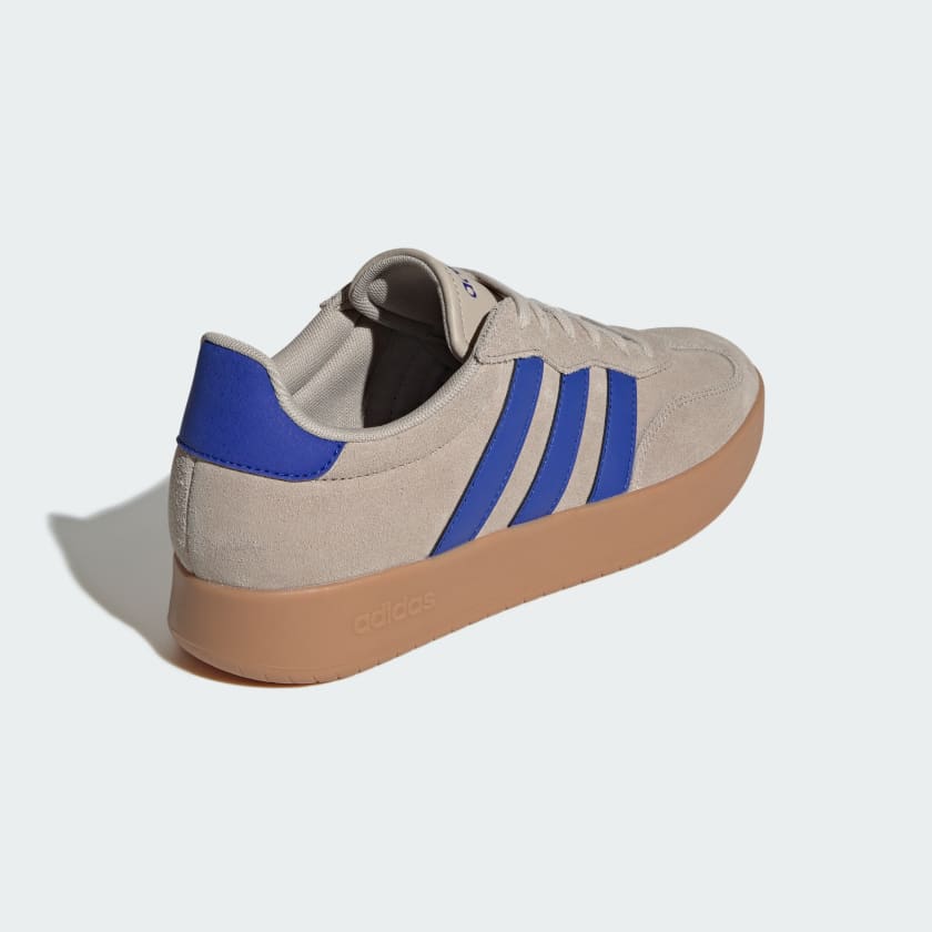 NIB Adidas Barreda Court Sneakers • Wonder Beige / Lucid Blue / Gum • Size: Men's 10 / Women's 11