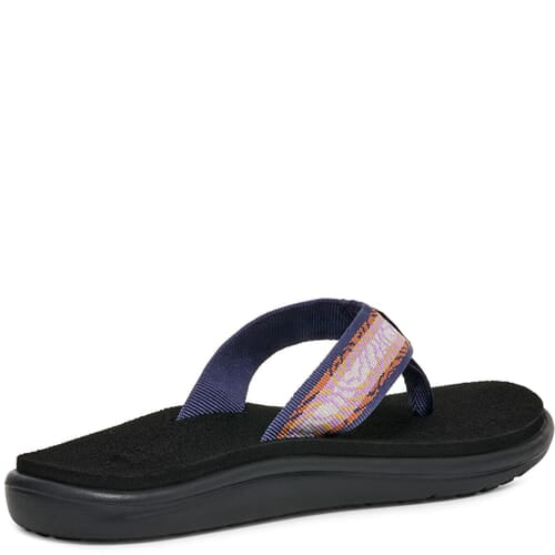 NIB Teva Voya Flip Flops • Topo Lupine Purple Print • Size: Women's 11