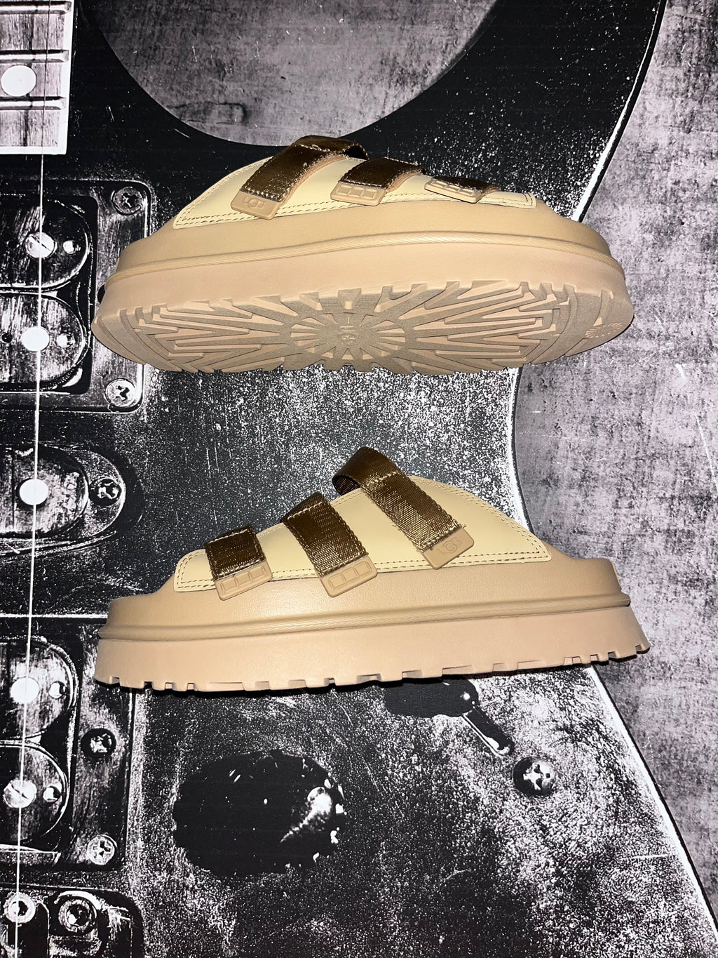 UGG Goldenglow Platform Sandals • Dark Sand • Women’s 12 • New