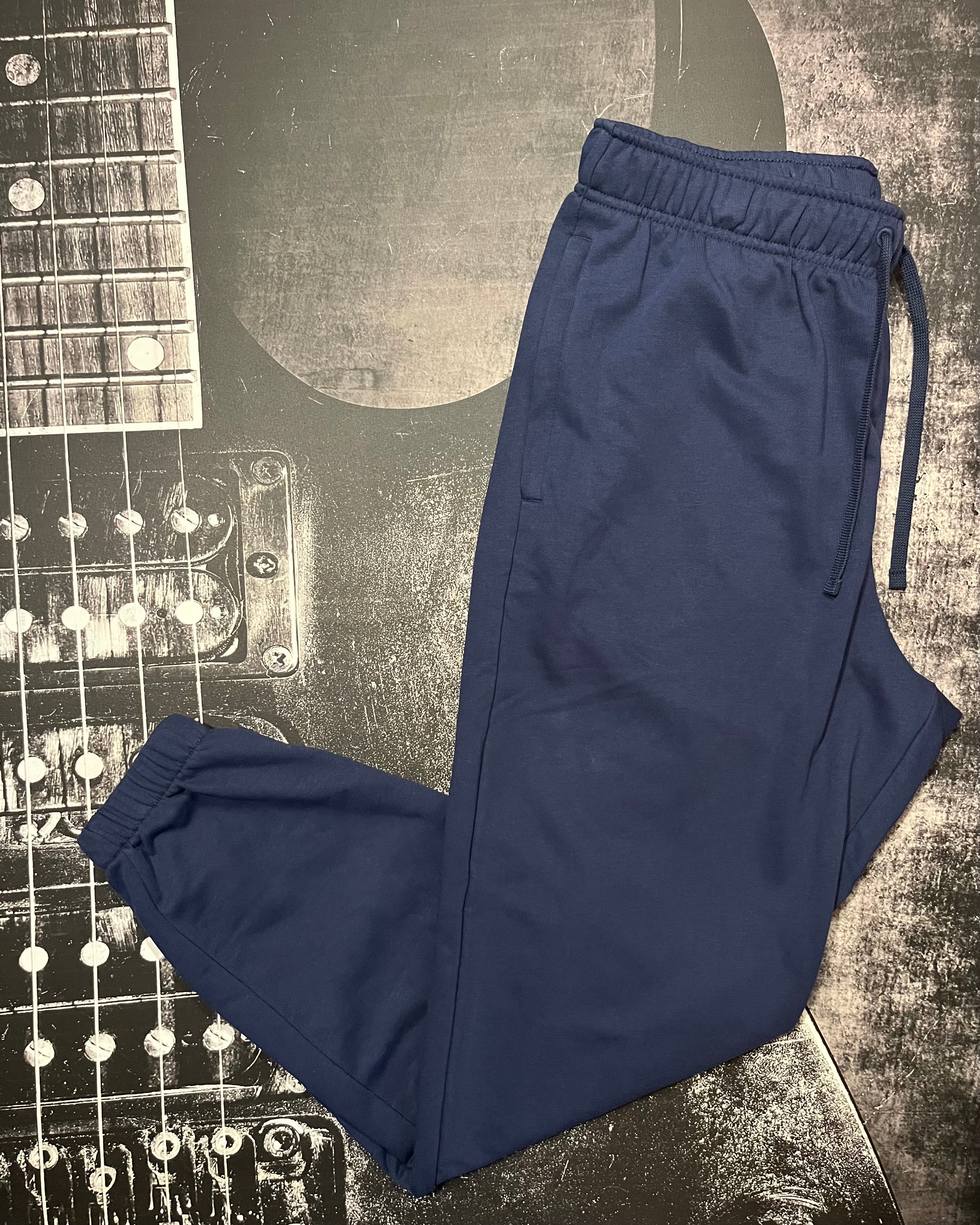 NWT Jordan Sport Crossover Dri-FIT Fleece Pants • Midnight Navy / White • Size: Large