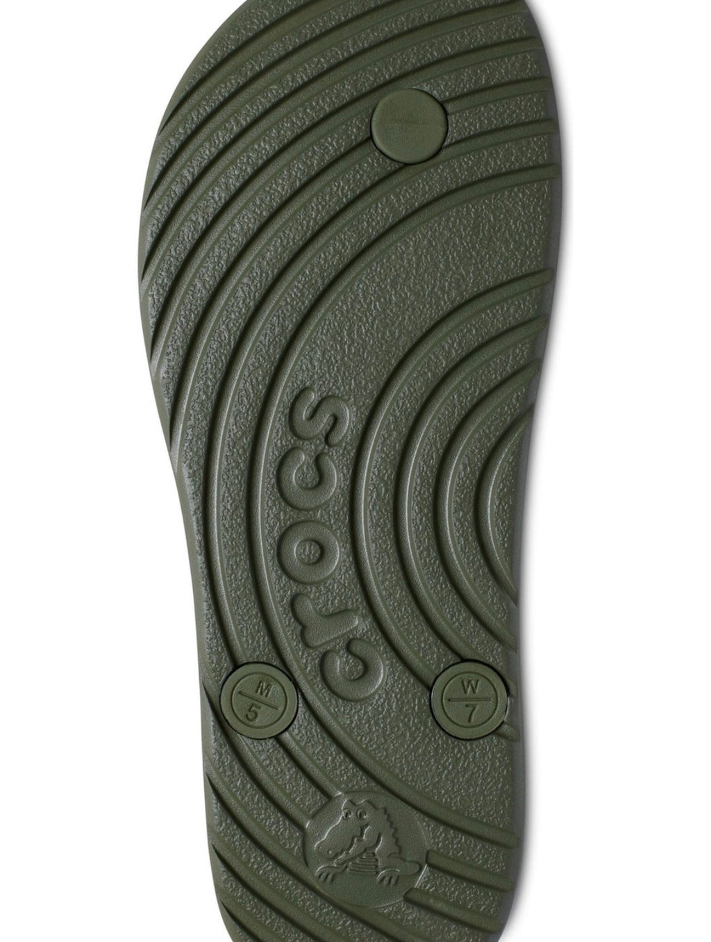 NWT Crocs Flip Flop Sandals • Army Green • Size: Women's 7 / Men's 5