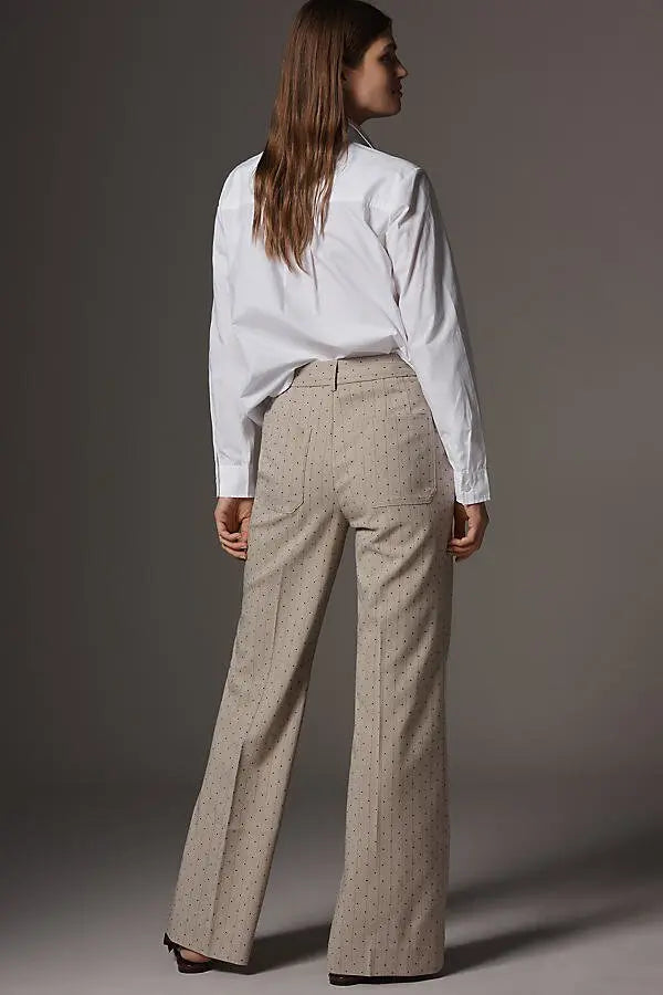 NWT Maeve Jude Sparkle Pinstripe Trousers • Grey Stripe • Size: US 12 / UK 16