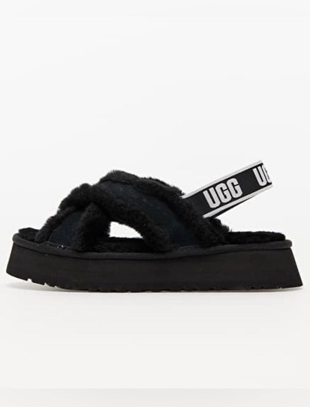 UGG Disco Cross Slide Sandal | Black | Women's Size 9 | NIB
