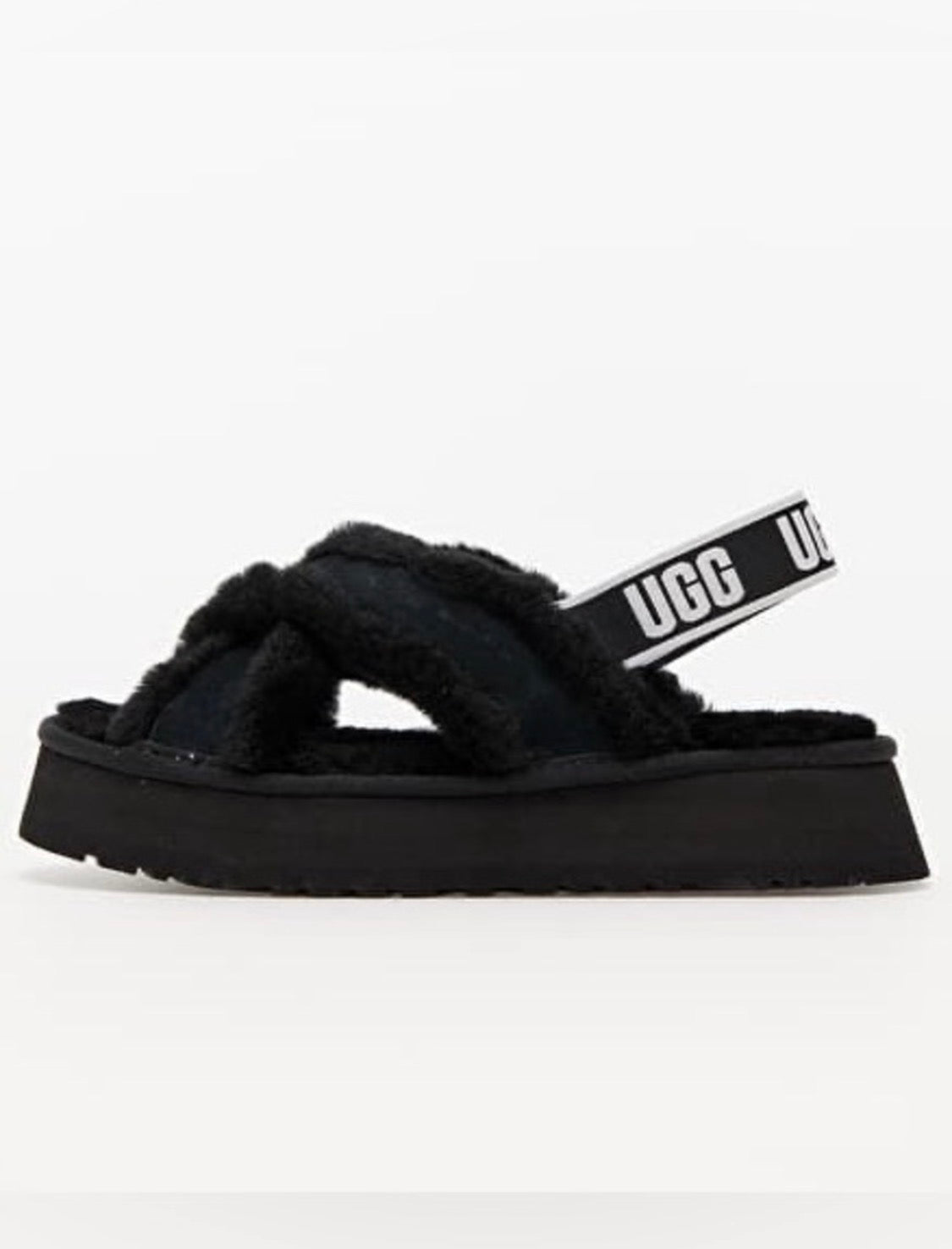UGG Disco Cross Slide Sandal | Black | Women's Size 9 | NIB